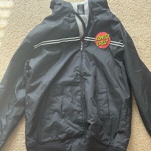 Santa Cruz Black Windbreaker Jacket